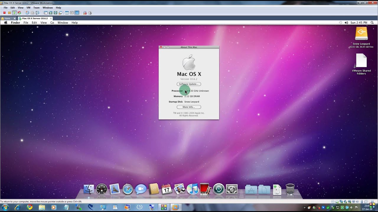 Download Vmware Mac Os X Image